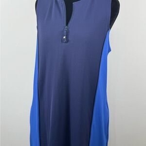 Tommy Bahama Island Cays Colorblock Dress Women’s Medium Two Color Blue